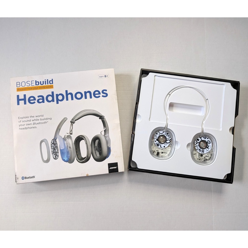 Bose BOSEbuild Over Ear Wireless Headphones Clear Open Box